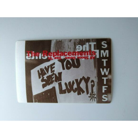 The Replacements Backstage Pass Original All Shook Down 1991 Tour Rock Concert - Picture 4 of 4